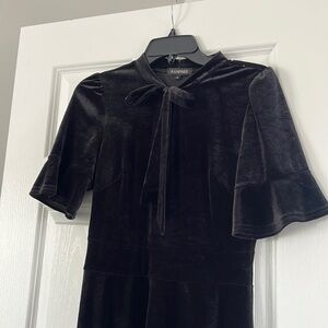 Black velvet dress